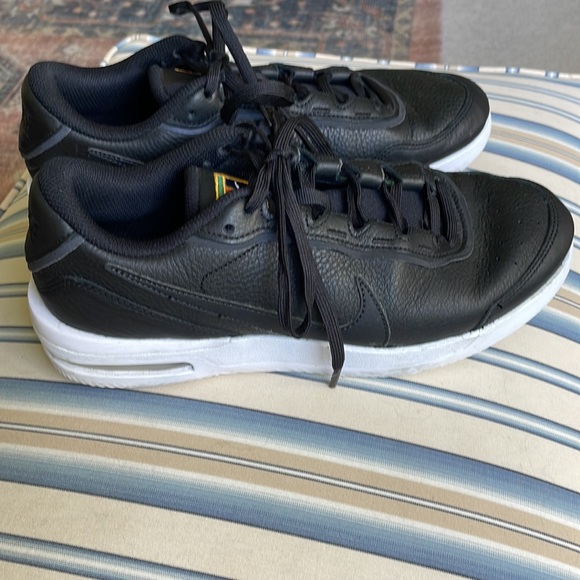 Nike Other - Nike Black leather court tennis shoes Nike Air Max Vapor Wing Premium
Black